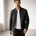 Noir Axis Men's Premium Sheepskin Leather Jacket