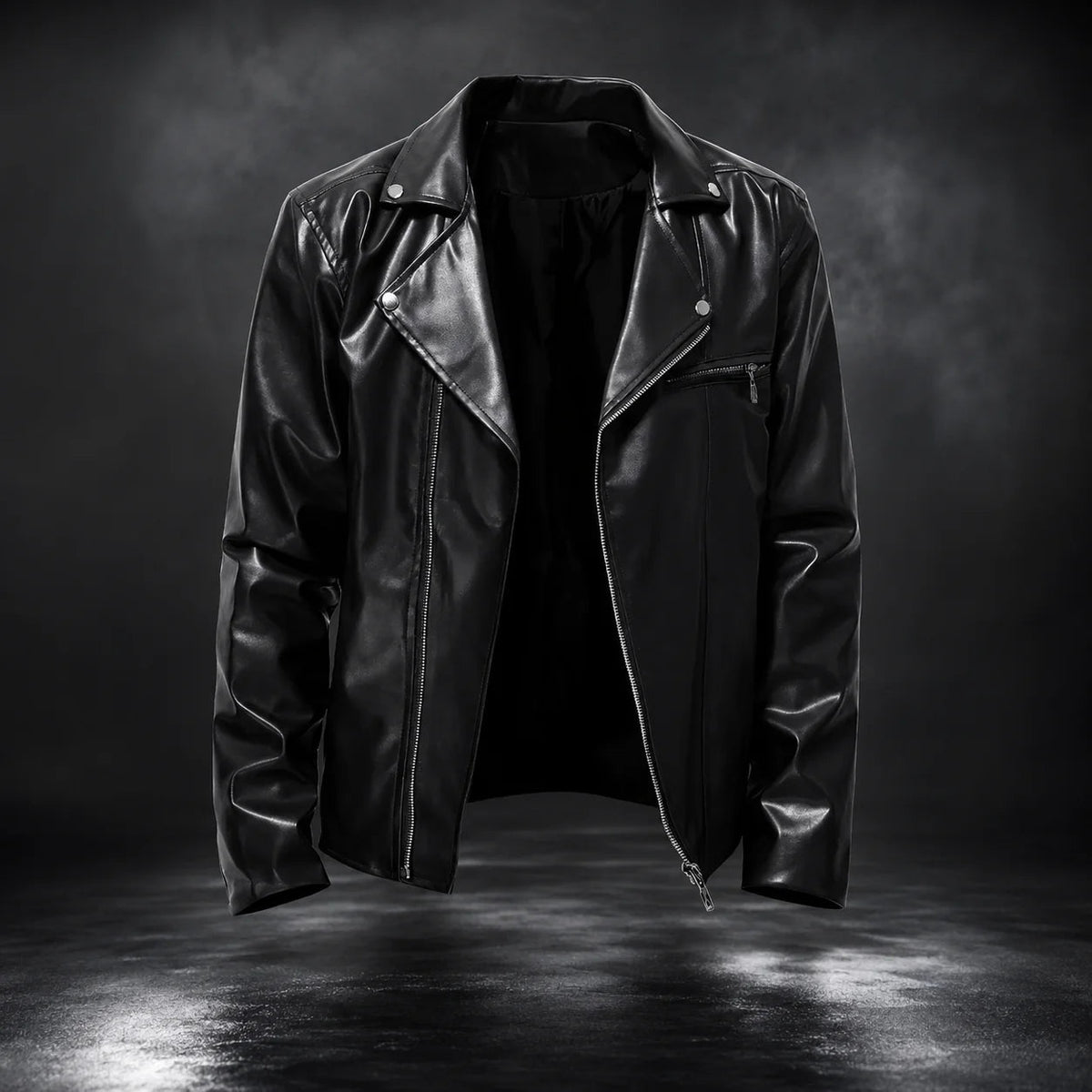 Durden Men's Leather Jacket - Classic Biker Style