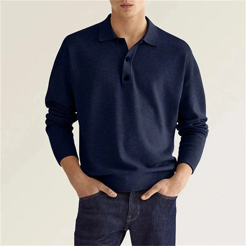 Estate Wool Polo Shirt - Premium Men's Knitwear