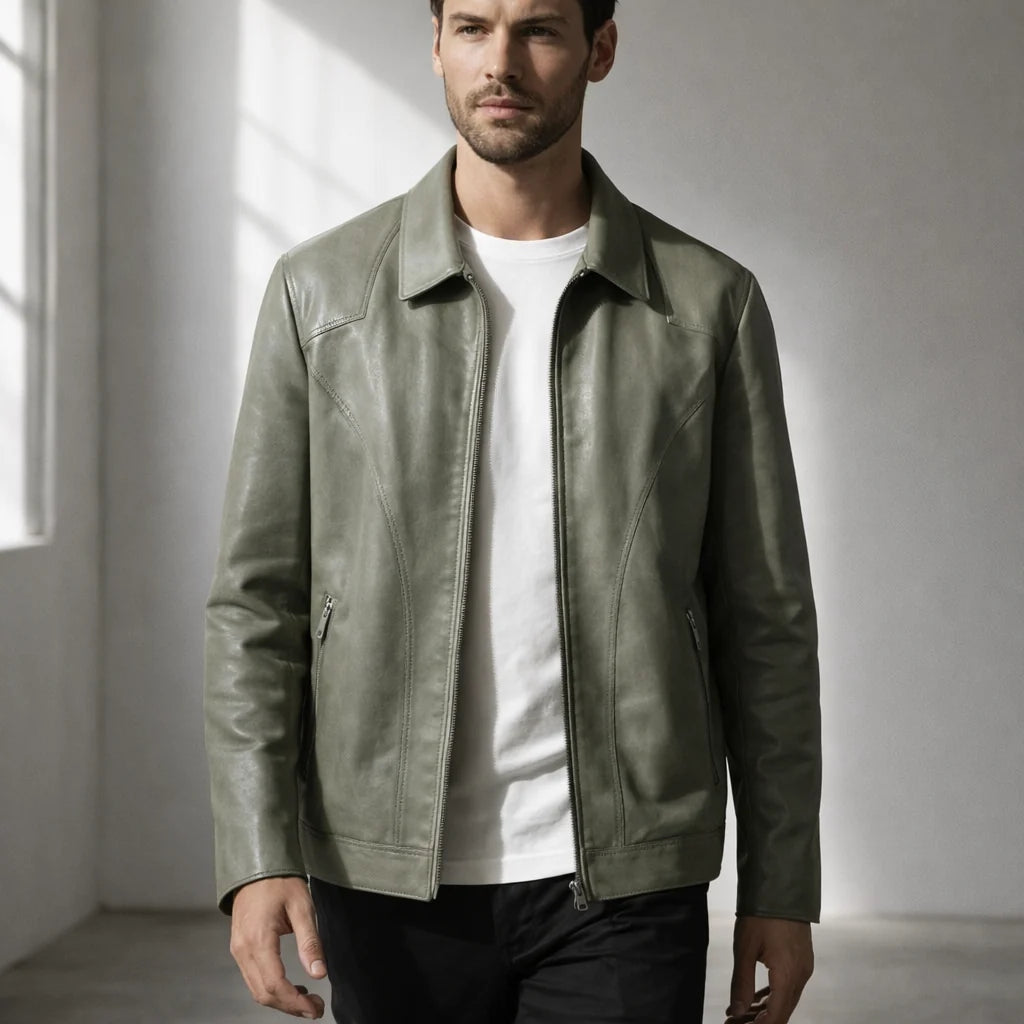 Monolith™ Men's Genuine Leather Jacket - Premium Quality