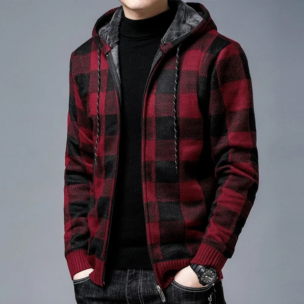 Emberton Men's Plaid Flannel Jacket - Classic Winter Outerwear